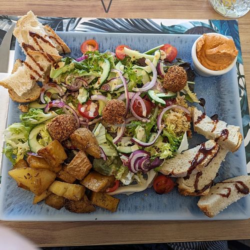 Mezze platter for 1 at Restaurante Vista del Mar Mojacar in Almeria