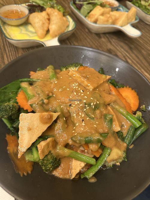 Satay stir fry with tofu   at Thai Food Near Me  in South Melbourne