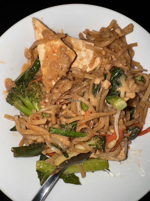 Vegan pad Thai with tofu and veg   at Thai Food Near Me  in South Melbourne