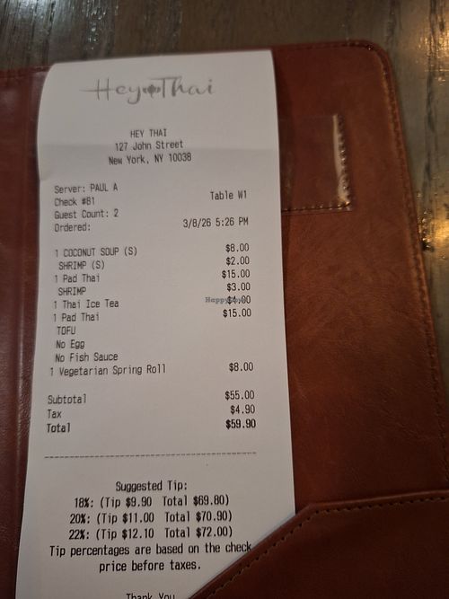  at Hey Thai  in New York City