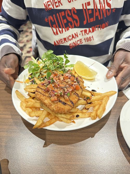 The salsa on top was tasty   at Altona RSL in Altona