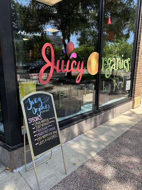   at Juicy Organics in Madison