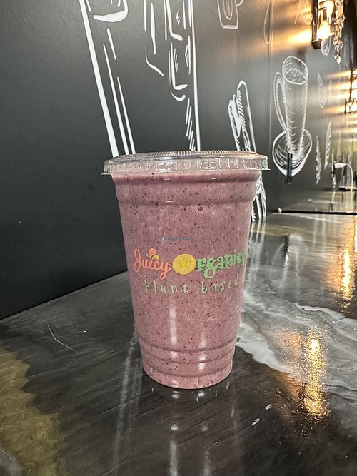 Iron Woman smoothie—so good!  at Juicy Organics in Madison