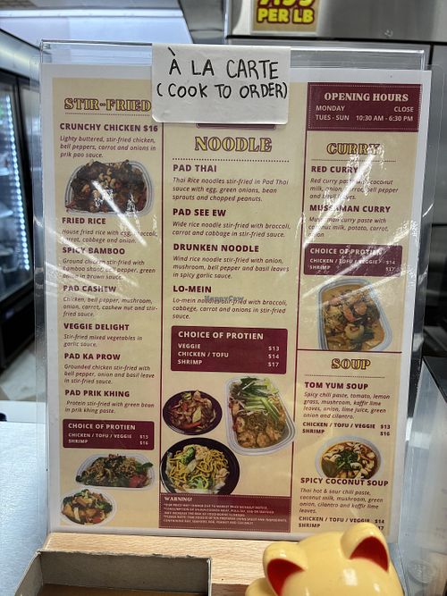 Menu  at Boom's Thai Kitchen in Fairhope