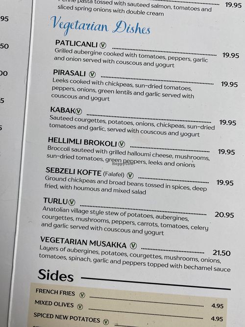 Can adapt to vegan   at Tas - Bloomsbury in London