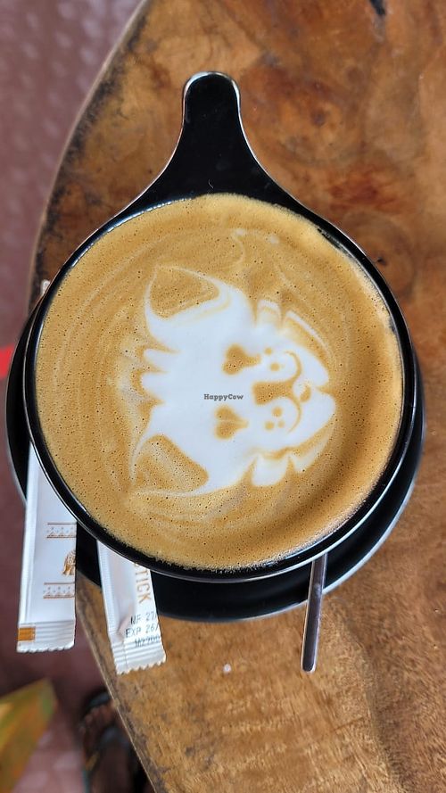 Coffee with oat milk   at Offshore Café & Restaurant in Arugam Bay