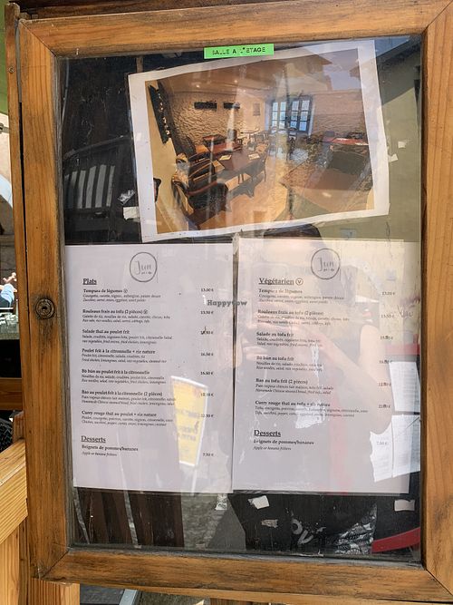 Menu  at Jun in Annecy