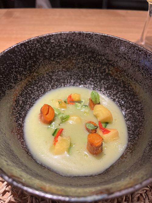 gazpachoo  at Juntos Farm  in Ibiza