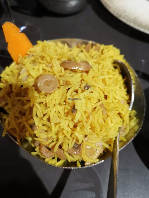 Mushroom rice at Restaurante Ganesha - Rincon de la India in Mojacar