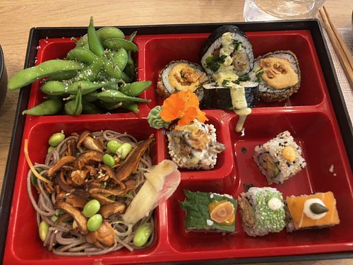 Bento menu for lunch  at Bloom Sushi in Lyon