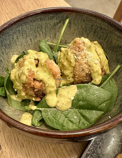 Arancini with pesto sauce  at Bloom Sushi in Lyon