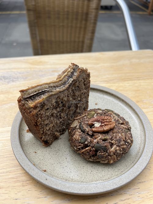 banana bread & cookie  at Klear Labs in London