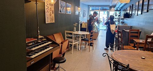 Inside the café at PraBean in Kristianstad