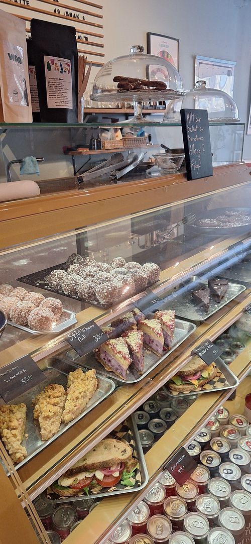 Cake a sandwich selection at PraBean in Kristianstad