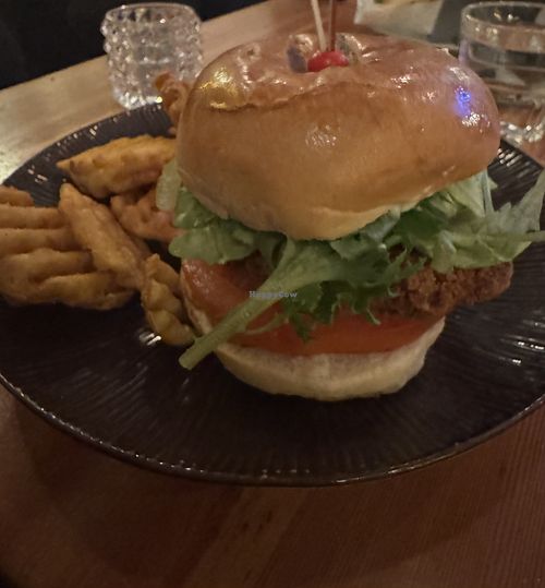 Vegan “chicken” burger   at Íslenski Barinn in Reykjavik