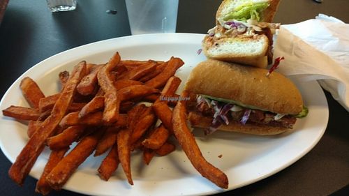 Barbecue tofu sub at Avocado Vegan Cafe in Alpharetta