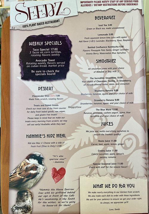   at Seedz Cafe in St Louis