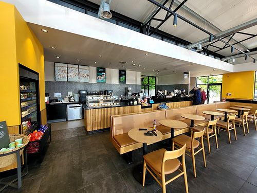 Starbucks Coffee Llandygai/A55 Inside at Starbucks Coffee in Gwynedd