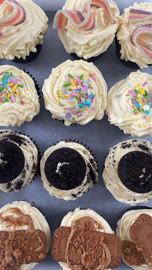 Mix of vegan cupcakes  at Lilys Vegan Cakes  in Watford