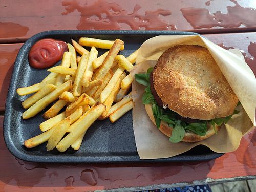 Burger at Madam Felle in Bergen