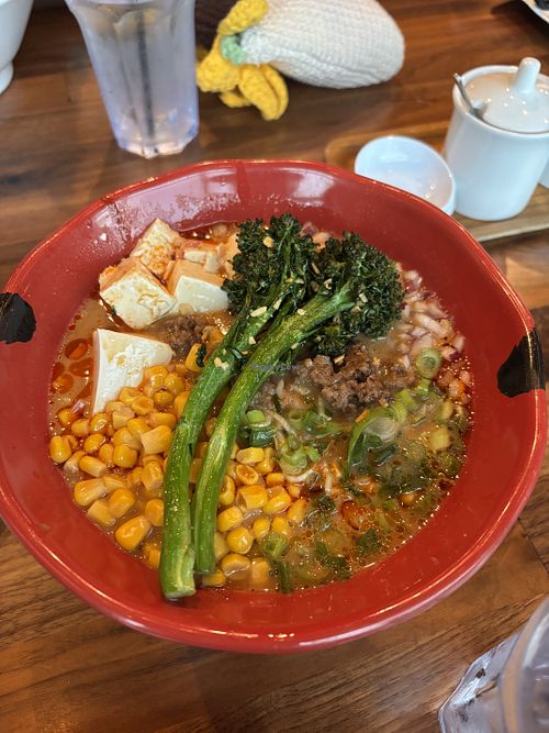Flying Vegan Harvest Ramen🤩  at Jinya Ramen Bar - Poncey Highland in Atlanta