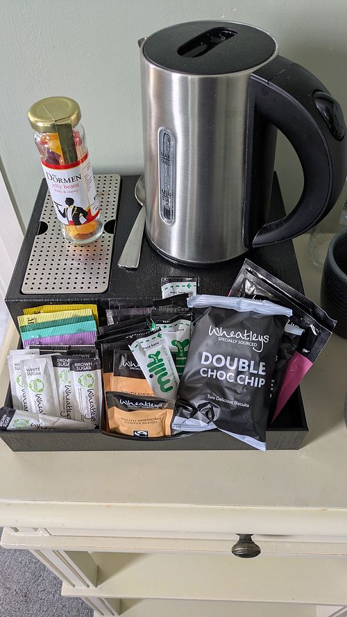 Hospitality tray at The Queens Hotel in Lytham St Annes