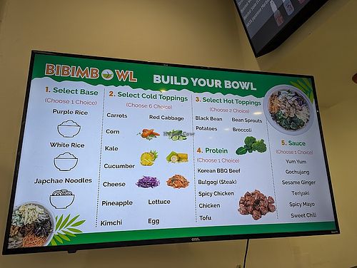 The Bibimbowl menu at Bibimbowl in Albany