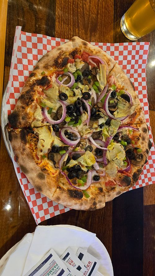 Vegan Delight Pizza at Nevada Brew Works in Las Vegas