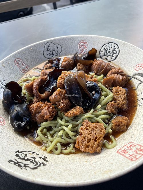 Seitan and Mushroom  at Teegebäck - Haus in Berlin