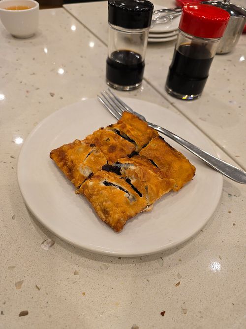 Red bean pancake dessert at Gong De Lin - Preston in Preston