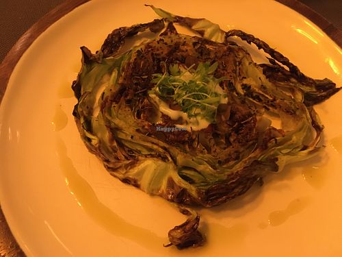 Roasted cabbage at Em Carne Viva in Porto