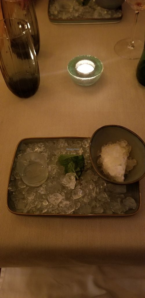 Lime ice cream at Em Carne Viva in Porto