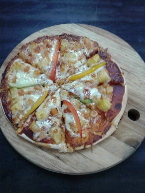 Vegetarian Hawaiian Pizza 夏威夷比薩 at Vege Restaurant Tong Hoe   in Kepong