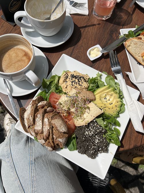 vegan breakfast  at Coffee Karma in Warsaw