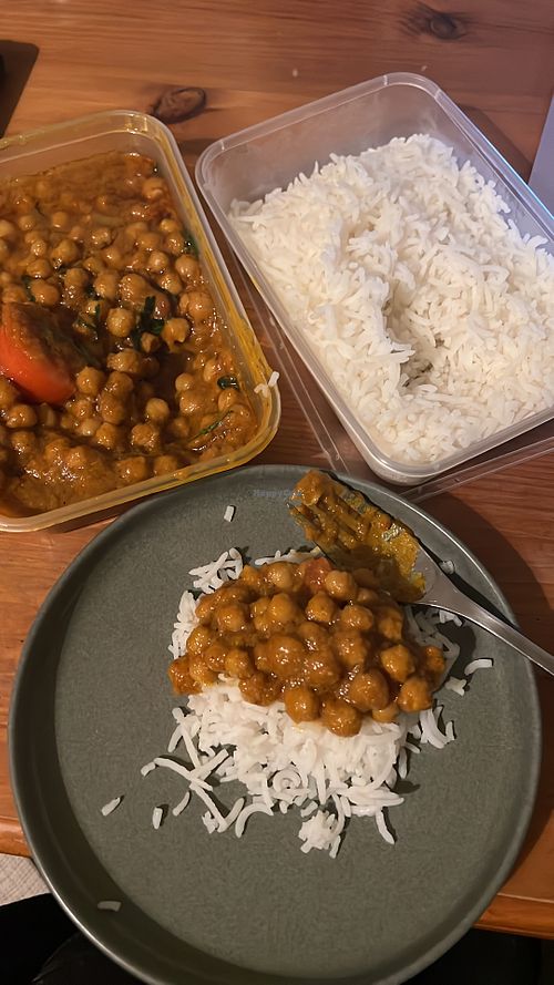 chana masala takeaway   at The Original Mosque Kitchen & Cafe  in Edinburgh