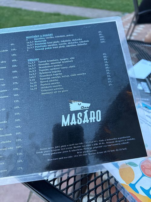 Plant-based cheese is available for an extra 25 CZK.  at Masaro in Uherske Hradiste