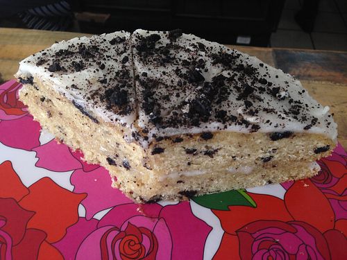 Vanilla Oreo Cake - delicious! at Conscious 108 in Johannesburg