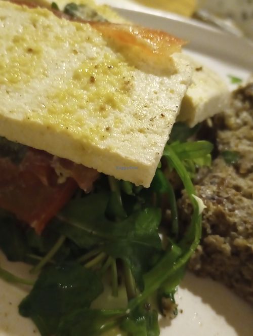 Vegan sandwich at Sintaxis Palermo in Buenos Aires