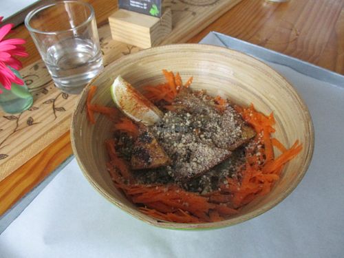 Curry kale salad. at Free Food in Johannesburg