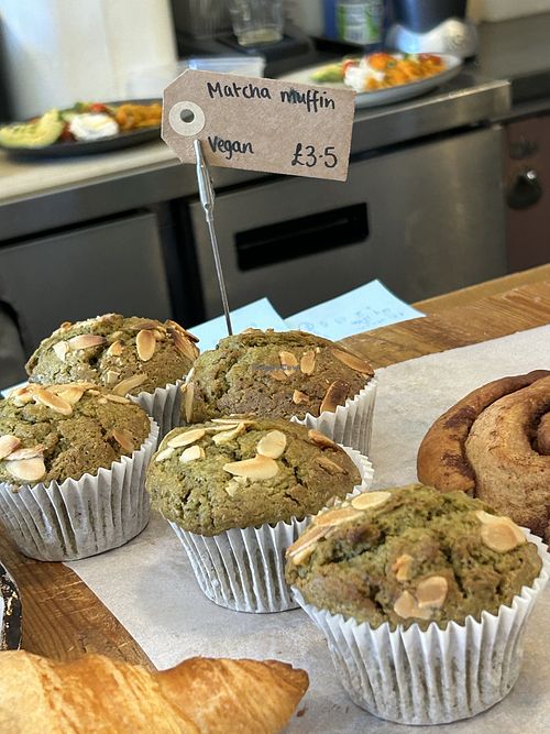 Matcha Muffins  at EZ and Moss in North London