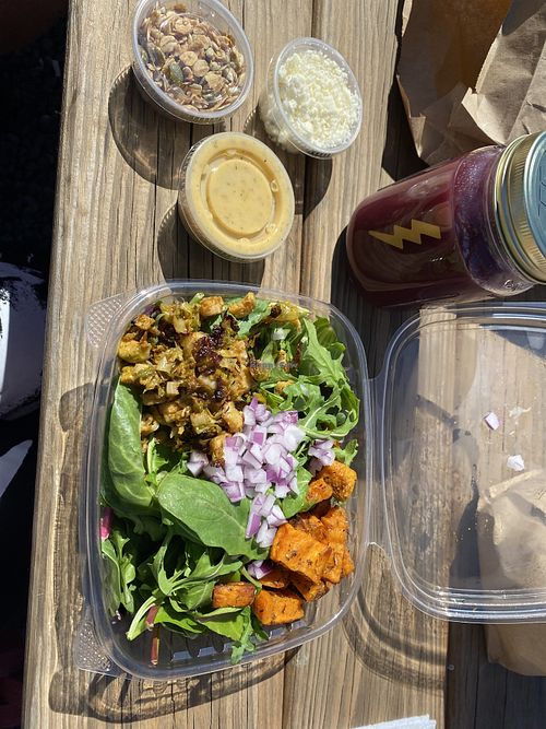 Garden Goddess salad (omit feta)   at Zeus Juice  in Ruston