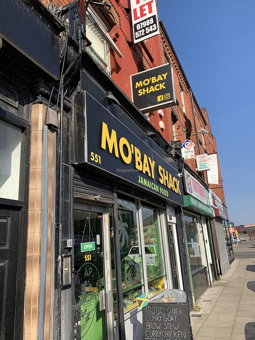 Front of shop  at Mo'Bay Shack in Liverpool