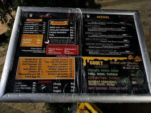 Menu as of June 2025  at BURGER in Pai