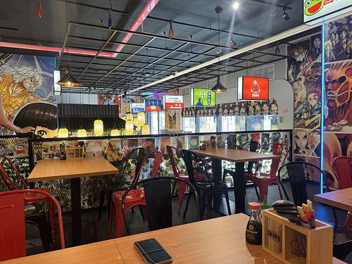 The place is big and not crowded. It’s decorated in a manga style  at Ramen Shifu - Santos in Lisbon