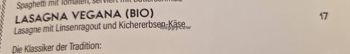 Lasagna Vegana at Alla Scala in Sirmione