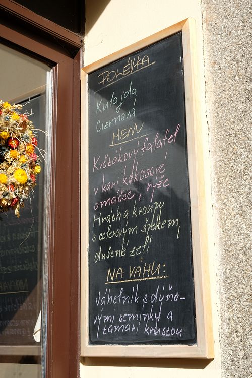 Menu at Natural Tabor in Tabor