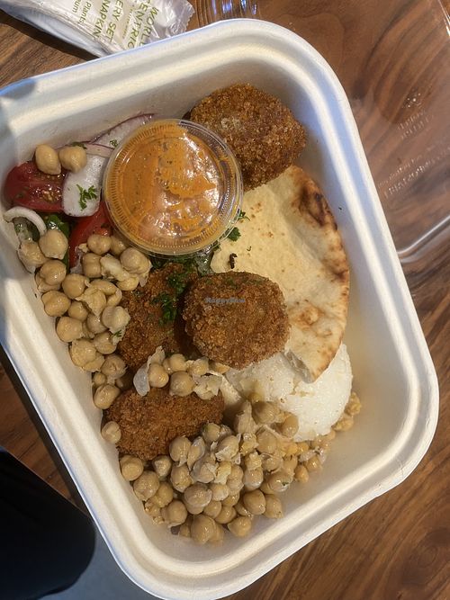 Vegan rice plate  at Kali Stanford in California