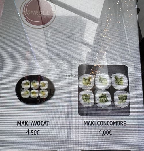 Menu sur l’écran de commande   at Donroll's in Région Wallonne