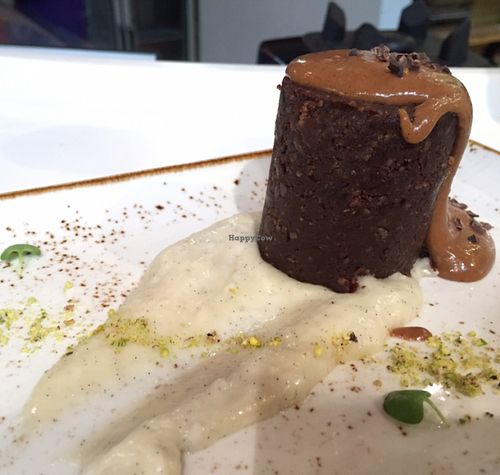 chocolate dessert at Super Natural Kitchen in Dubai