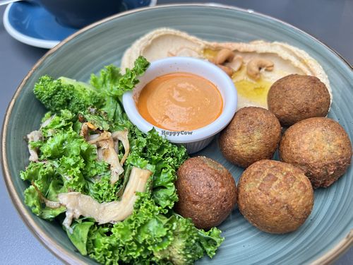 Falafel’s and hummus so delicious, they’ll make your toes curl!   at Simple Fresh Eatery and Coffee Bar in San Jose